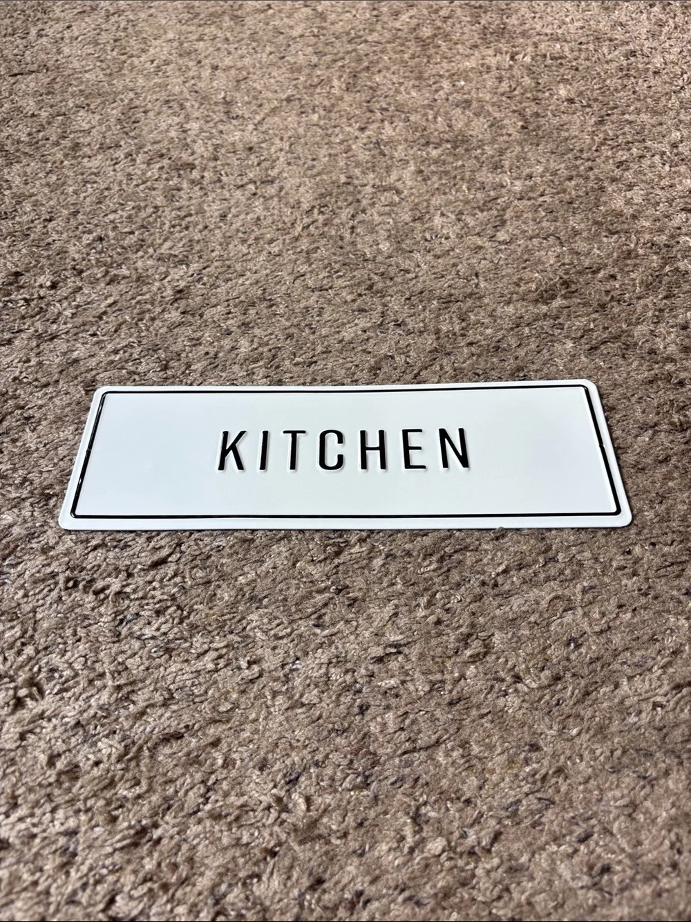 Hearth & Hand White Kitchen Wall Sign with Black Lettering